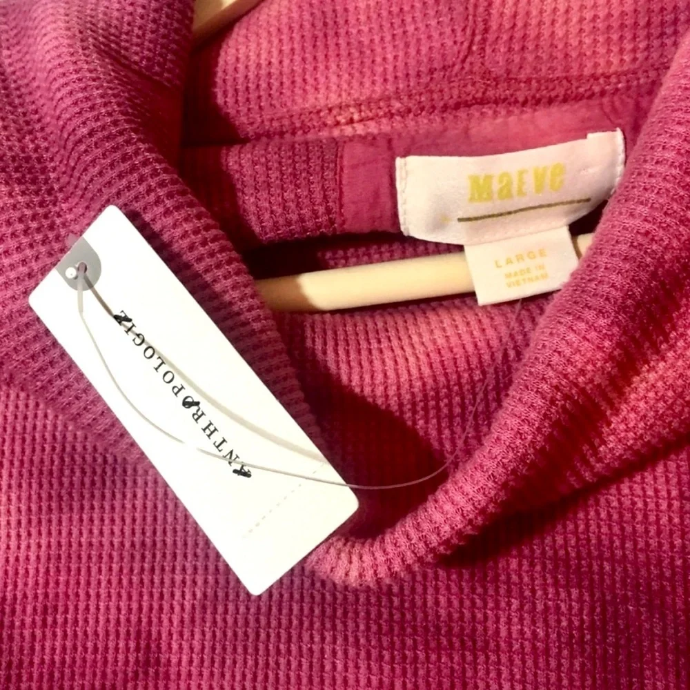 NWT Anthropologie x Maeve Ainsley Tie-Dye Cowl Neck Pullover - Picture 5 of 6